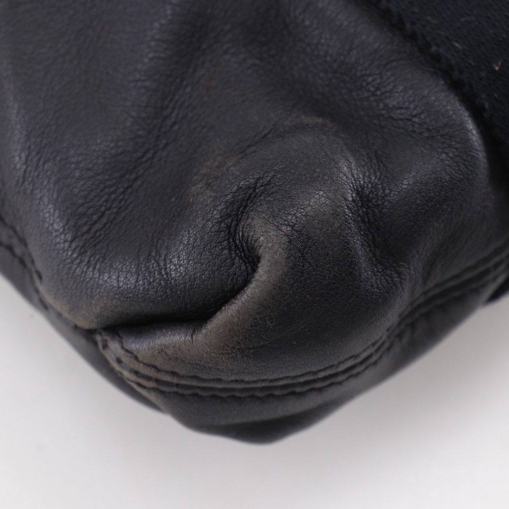 Hermes HERMES Caravan Horizontal PM Handbag Veau Derma Black Zipper Women's - Picture 4 of 16